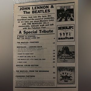 Special edition magazine about John Lennon